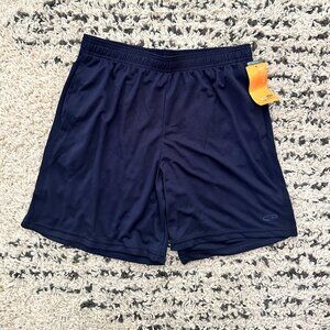 NWT Men's Champion Active Performance Training/Gym Shorts-Navy, Large, 8" inseam